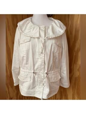 Sandro White Utility Jacket